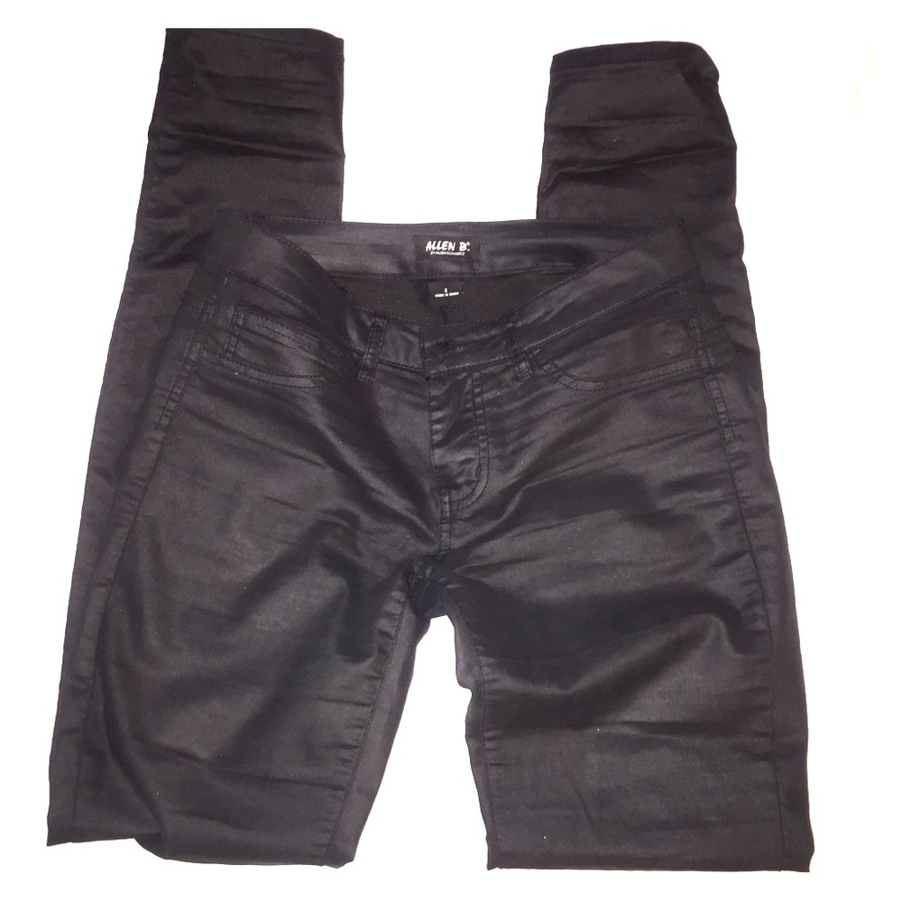 AllenB skinny coated jeans